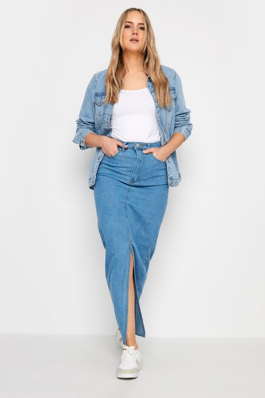 Long Tall Sally Blue Mid Wash Denim Jacket