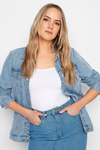 Long Tall Sally Blue Mid Wash Denim Jacket