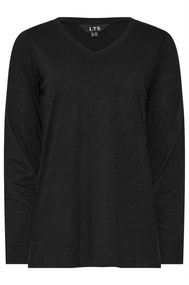 Long Tall Sally Premium Black Long Sleeve V-Neck Top