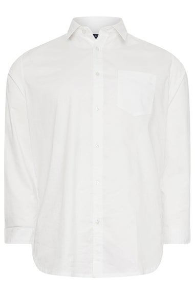 Badrhino White Stretch Long Sleeve Shirt