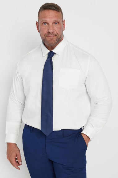 Badrhino White Stretch Long Sleeve Shirt