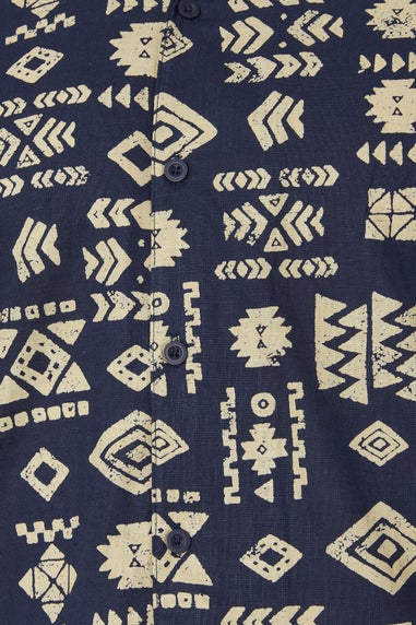 BadRhino Navy Blue Tribal Revere Shirt
