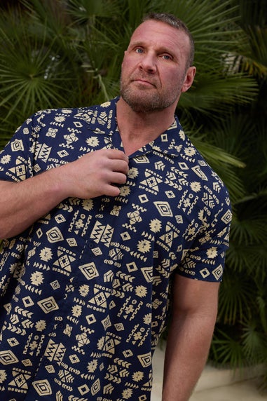 BadRhino Navy Blue Tribal Revere Shirt