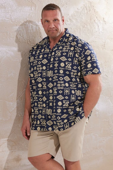 BadRhino Navy Blue Tribal Revere Shirt