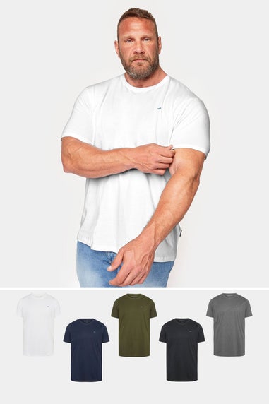 BadRhino 5 Pack Black & White Core T-Shirts