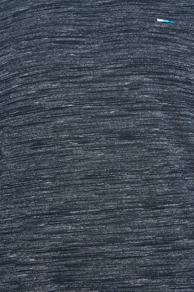 Badrhino Navy Blue Injected Slub T-Shirt