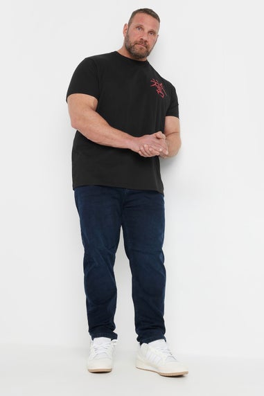 BadRhino Black 'Tokyo' Print T-Shirt