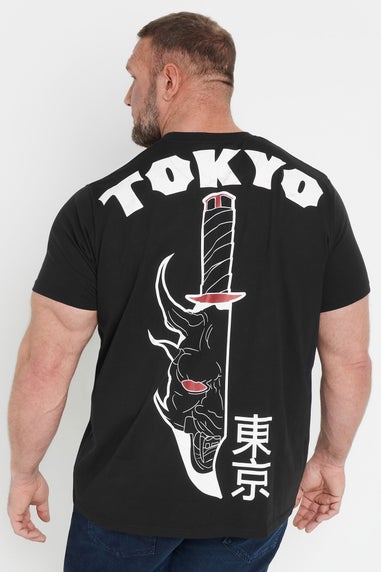 BadRhino Black 'Tokyo' Print T-Shirt