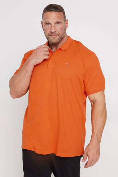 BadRhino 5 Pack Pumpkin Orange & Blue Polo Shirts