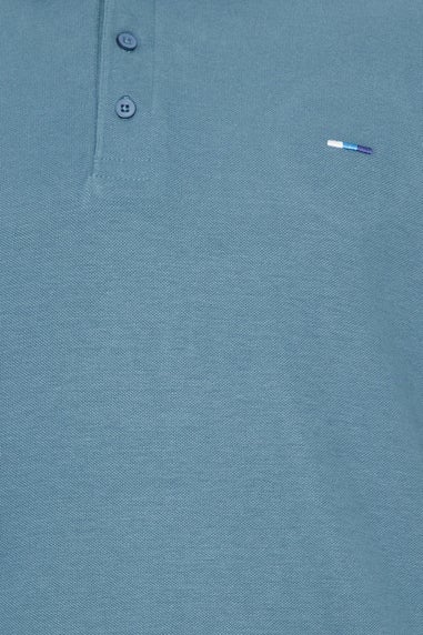 BadRhino Big & Tall Blue Tipped Polo Shirt