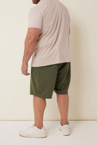 Badrhino Khaki Green Essential Jogger Shorts