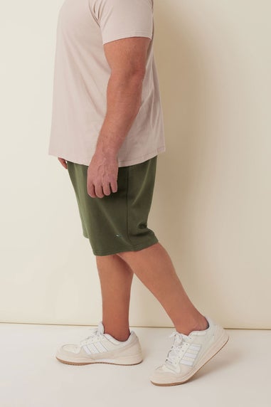 Badrhino Khaki Green Essential Jogger Shorts