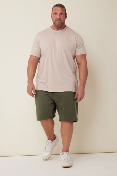 Badrhino Khaki Green Essential Jogger Shorts