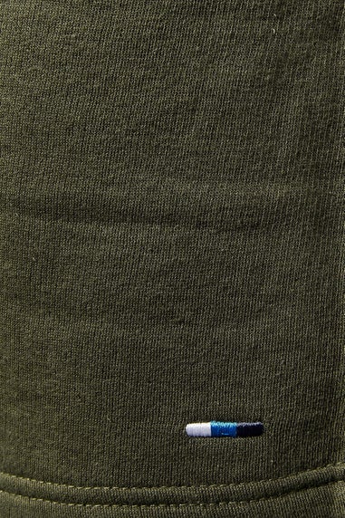 Badrhino Khaki Green Essential Jogger Shorts