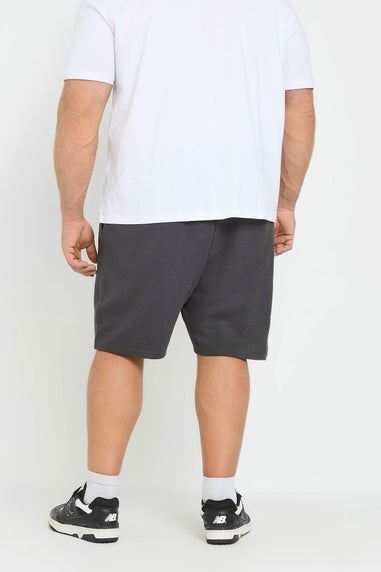 Badrhino Grey Diamond Quilted Shorts