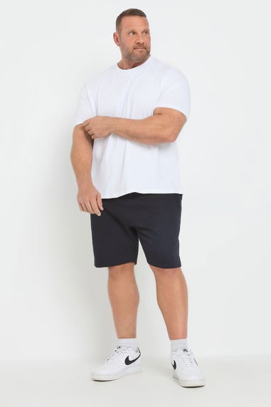 BadRhino Big & Tall Navy Blue Diamond Quilted shorts