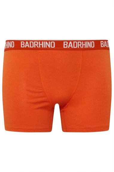 BadRhino 7 PACK Orange & Black Boxers