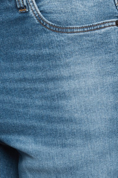 BadRhino Big & Tall Blue Washed Straight Leg Stretch Jeans