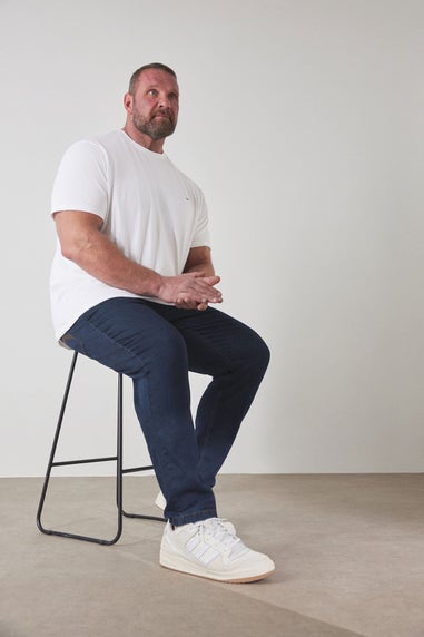 BadRhino Indigo Blue Straight Leg Stretch Jeans
