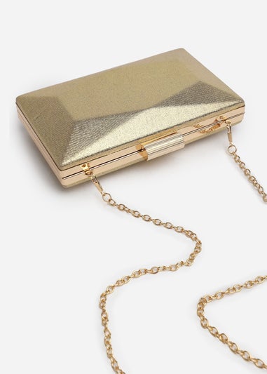 Where's That From Gold Carvela Embellished Evening Clutch