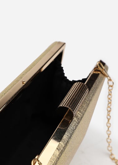 Where's That From Gold Carvela Embellished Evening Clutch