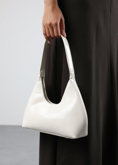 Where's That From Ecru Cream PU Hobo Bag