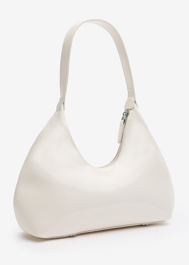Where's That From Ecru Cream PU Hobo Bag