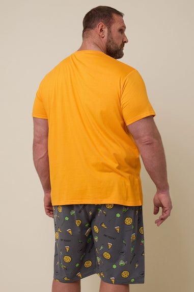 BadRhino Big & Tall Orange Ninja Turtle Pyjama Set