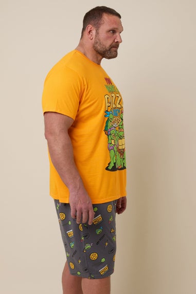 BadRhino Big & Tall Orange Ninja Turtle Pyjama Set