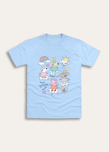 Brand Threads Peppa Pig Blue T Shirt (Ages 3-6 Years)