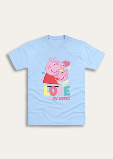 Brand Threads Peppa Pig Blue T Shirt (Ages 3-6 Years)