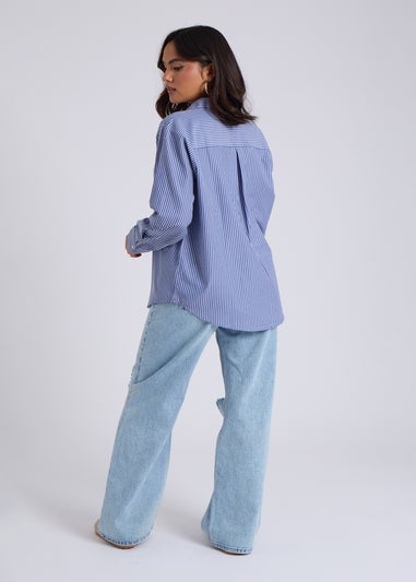 Urban Bliss Blue Stripe Oversized Shirt