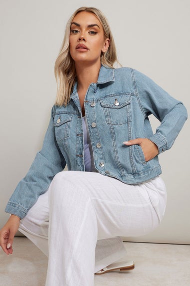 YOURS Curve Light Blue Denim Jacket