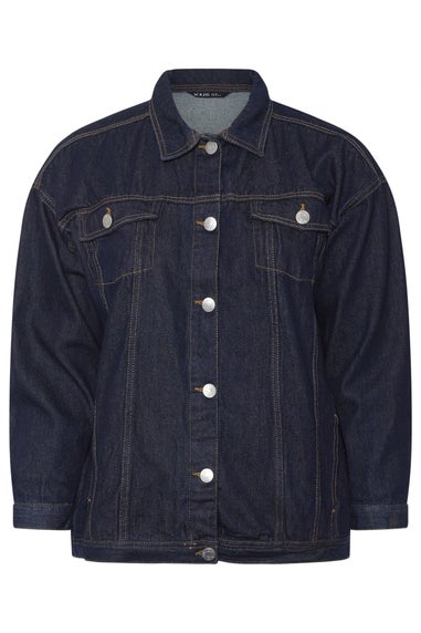 YOURS Curve Indigo Blue Oversized Denim Jacket