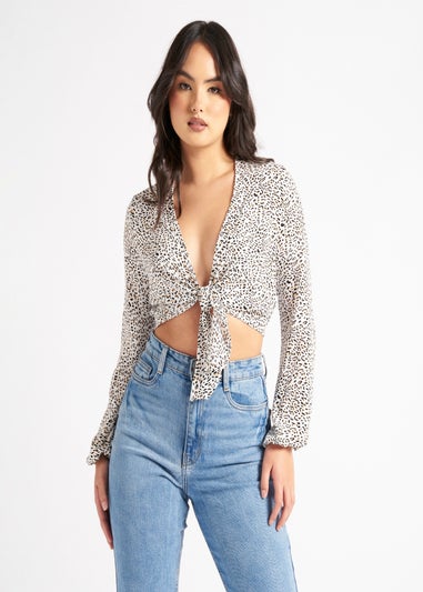 Urban BlissWhite Tie Front Blouse
