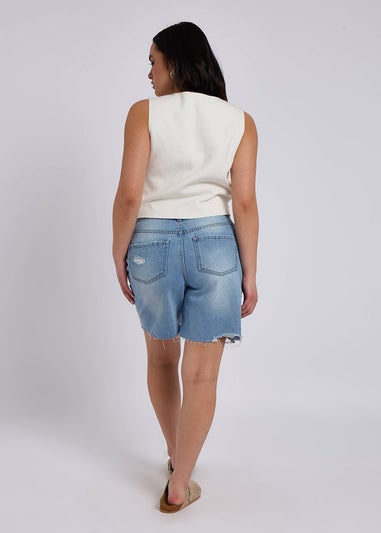 Urban Bliss Bleach Distressed Bermuda Short