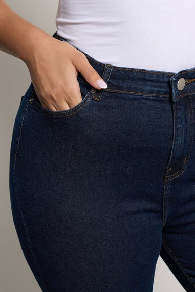 Yours Curve Indigo Blue Cropped AVA Jeans