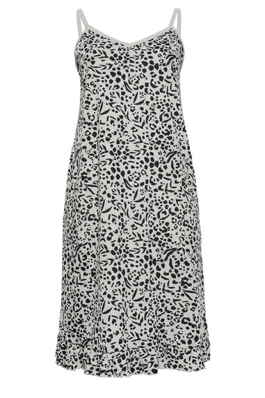 YOURS Curve Grey Leopard Print Chemise