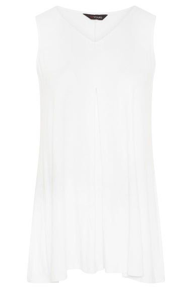 Yours Curve White Swing Vest Top