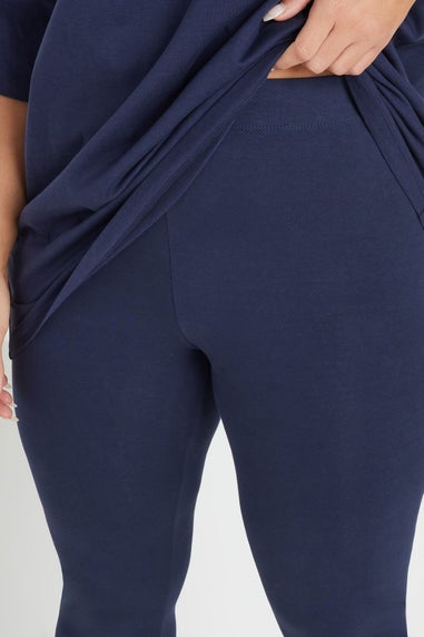 Yours Curve Navy Blue Leggings