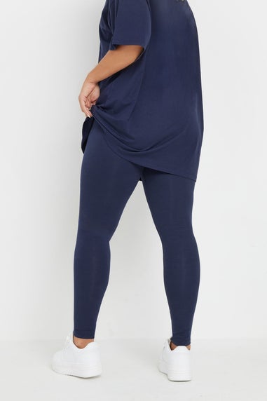 Yours Curve Navy Blue Leggings