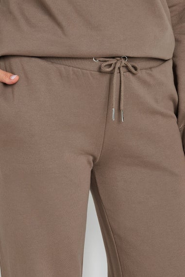 Long Tall Sally Beige Brown Wide Leg Joggers