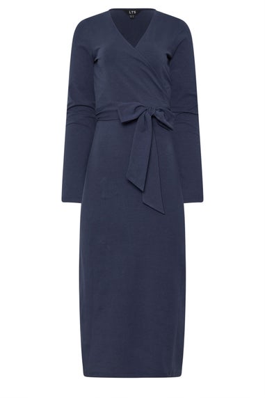 Long Tall Sally Navy Blue Wrap Midi Dress
