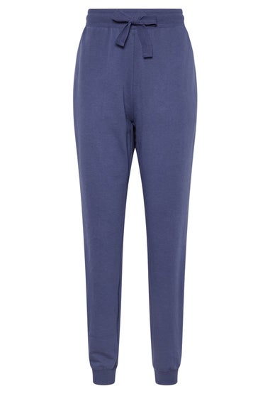 Long Tall Sally Blue Jersey Drawcord Cuffed Joggers