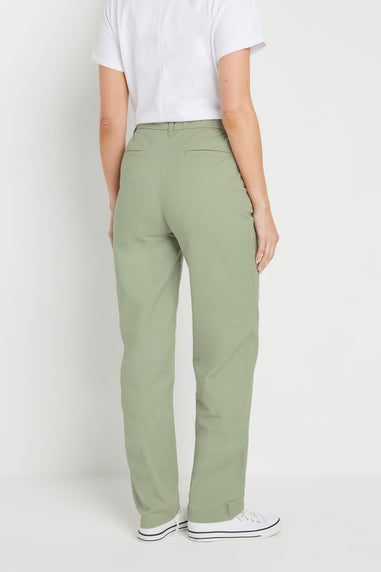 Long Tall Sally Sage Green Cotton Chino Jeans