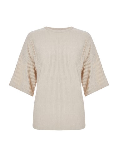 Quiz Stone Textured T-Shirt