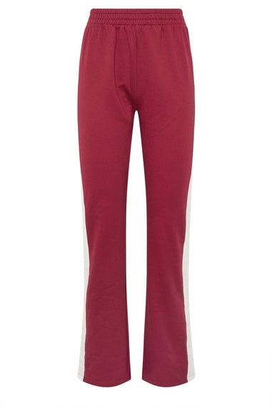 Long Tall Sally Red Side Stripe Fitted Straight Leg Joggers