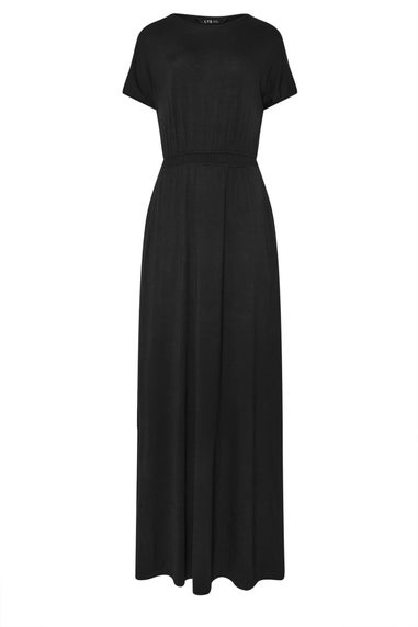 Long Tall Sally Black Shirred Waist Maxi Dress