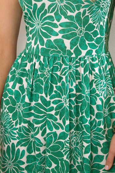 Long Tall Sally Green Floral Print Sleeveless Maxi Dress