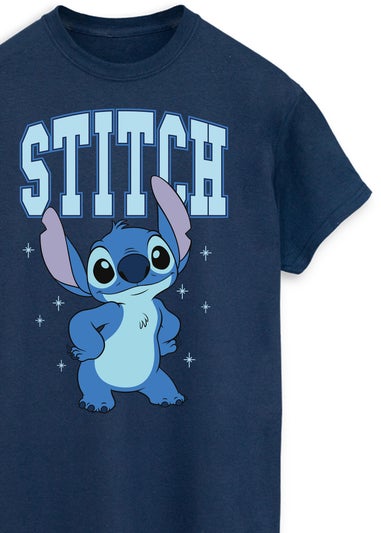 Disney Lilo & Stitch Posing Black Graphic T-Shirt